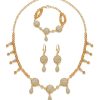 Parure de Bijoux Scintillante au Style Oriental - main white