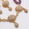 Parure de Bijoux Orientale aux Détails Scintillants - detail zoom