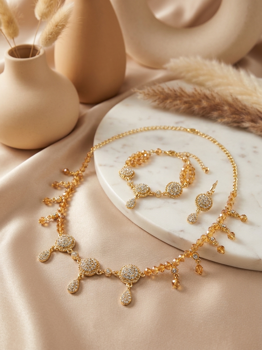 Parure de Bijoux Scintillante au Style Oriental - lifestyle