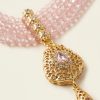 Collier Multi-Rangs avec Pendentif Filigrane - detail zoom