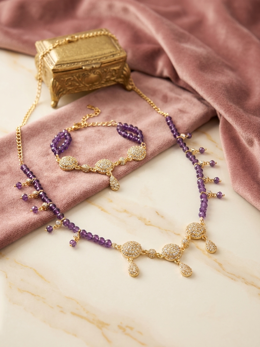 Parure de Bijoux Scintillante au Style Oriental - lifestyle