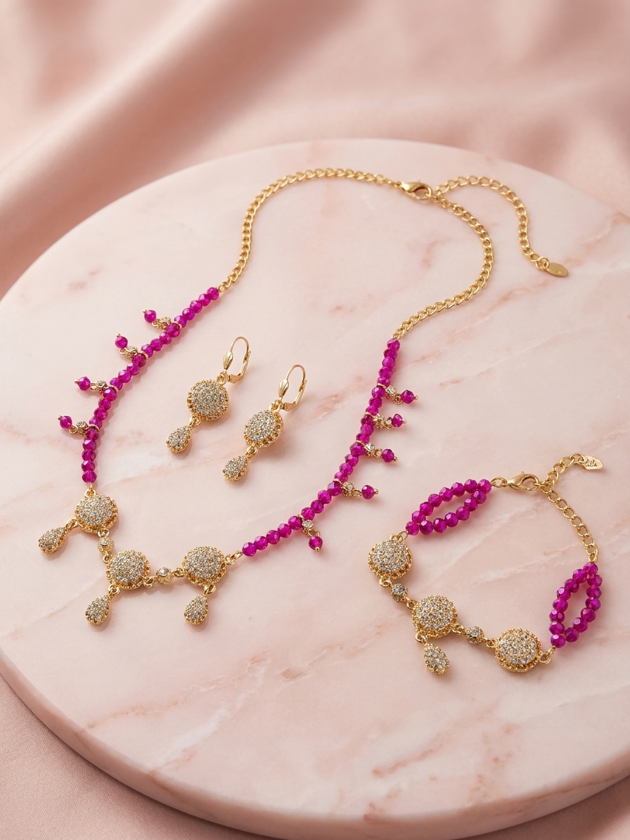 Parure de Bijoux Scintillante au Style Oriental - lifestyle