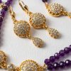 Parure de Bijoux Scintillante au Style Oriental - detail zoom