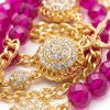 Parure de Bijoux Orientale aux Détails Scintillants - detail zoom