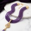 Collier Plastron Multi-Rangs avec Pendentif Filigrane - lifestyle