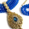 Collier Plastron Multi-Rangs avec Pendentif Filigrane - detail zoom