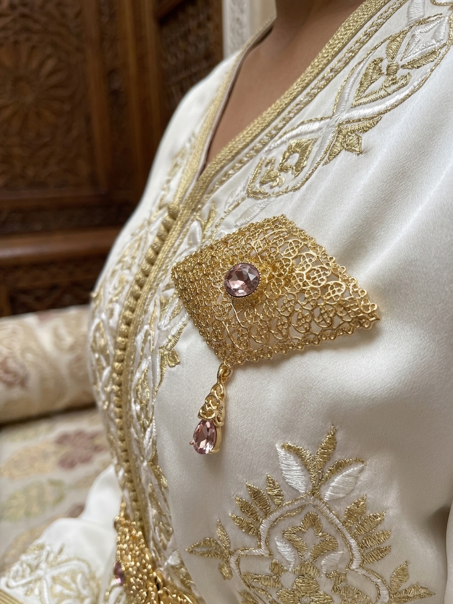snp-img-1661 Broche Orientale Aziza - worn festive