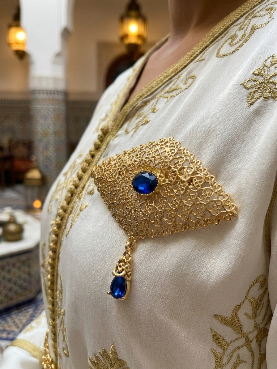 snp-img-1662 Broche Orientale Aziza - worn festive