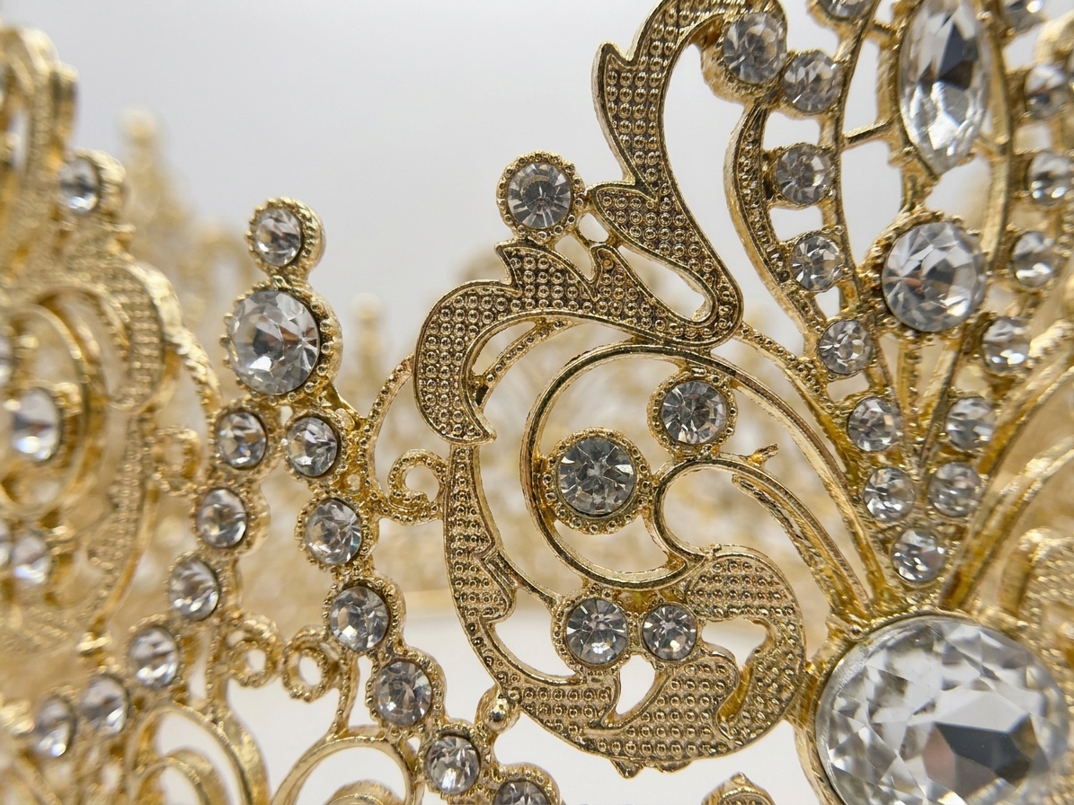 Couronne Majestueuse en Strass - detail zoom