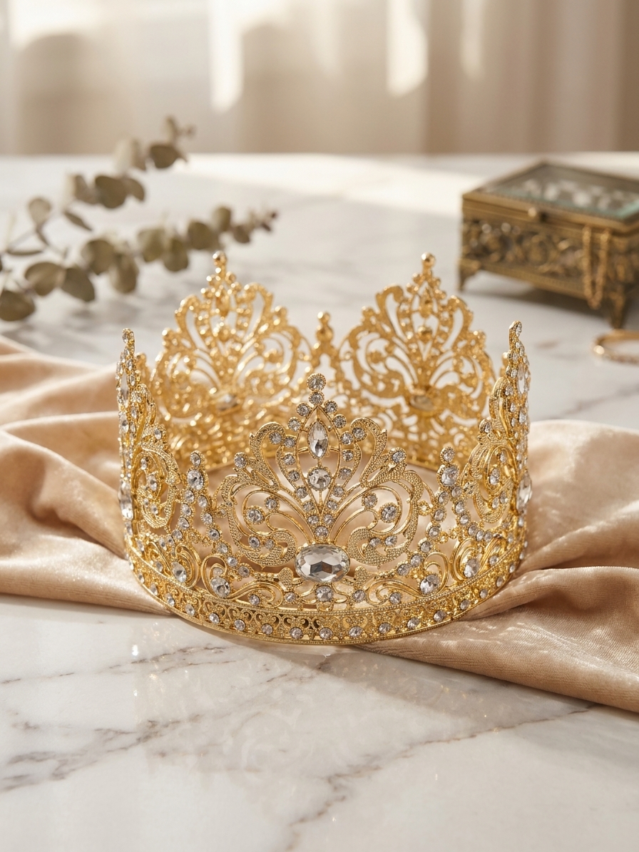 Couronne Majestueuse en Strass - lifestyle