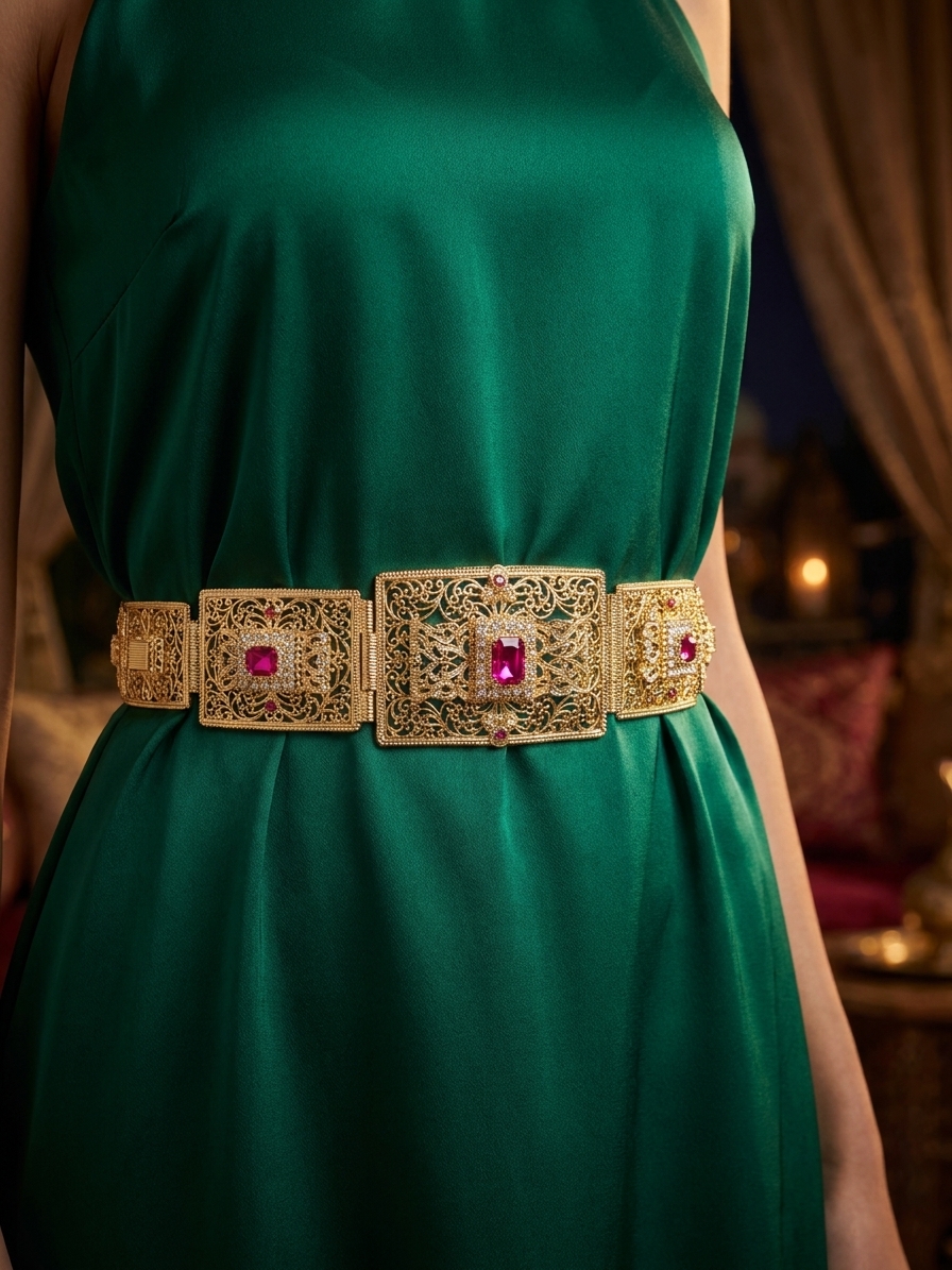 Ceinture Bijou Orientale - worn festive
