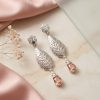 Articulated Filigree Statement Earrings Nude - lifestyle