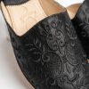Cherbil Embroidered Pointed Mules Black - zoom detail