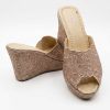 cherbile-embroidered-wedge-mules-pink-packshot-snp3346 Cherbile Embroidered Wedge Mules Pink - packshot fond blanc