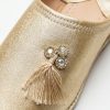 cherbile-perle-embellished-babouche-gold-detail-snp2867 Cherbile Perle Embellished Babouche Gold - zoom detail