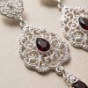 Elegant Drop Earrings Nude (Dark) - zoom detail