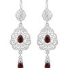 Elegant Drop Earrings Nude (Dark) - packshot fond blanc