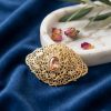Elegant Filigree Brooch Nude - lifestyle