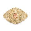 Elegant Filigree Brooch Nude - packshot fond blanc