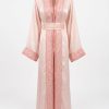 Embroidered Organza Lebsa Baby Pink - packshot fond blanc