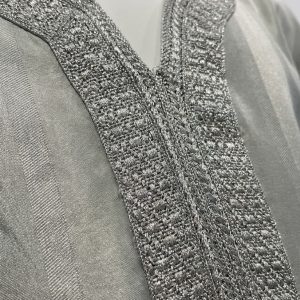 Jawhara Gandoura Grey - zoom detail