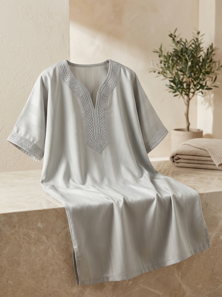 Jawhara Gandoura Grey - lifestyle