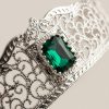 Majestic Filigree Tiara Green - zoom detail