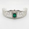 Majestic Filigree Tiara Green - packshot fond blanc