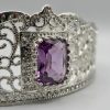 Majestic Filigree Tiara Lilac - zoom detail