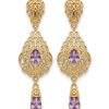 ornate-chandelier-earrings-lilac-packshot-snp2106 Ornate Chandelier Earrings Lilac - packshot fond blanc
