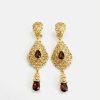 ornate-chandelier-earrings-nude-dark-packshot-snp2094 Ornate Chandelier Earrings Nude (Dark) - packshot fond blanc