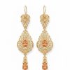 ornate-chandelier-earrings-nude-packshot-snp2098 Ornate Chandelier Earrings Nude - packshot fond blanc