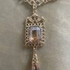 vintage-inspired-ornate-pendant-necklace-champagne-detail-snp2616 Vintage-Inspired Ornate Pendant Necklace Champagne - zoom detail