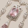 vintage-inspired-ornate-pendant-necklace-pink-detail-snp2609 Vintage-Inspired Ornate Pendant Necklace Pink - zoom detail